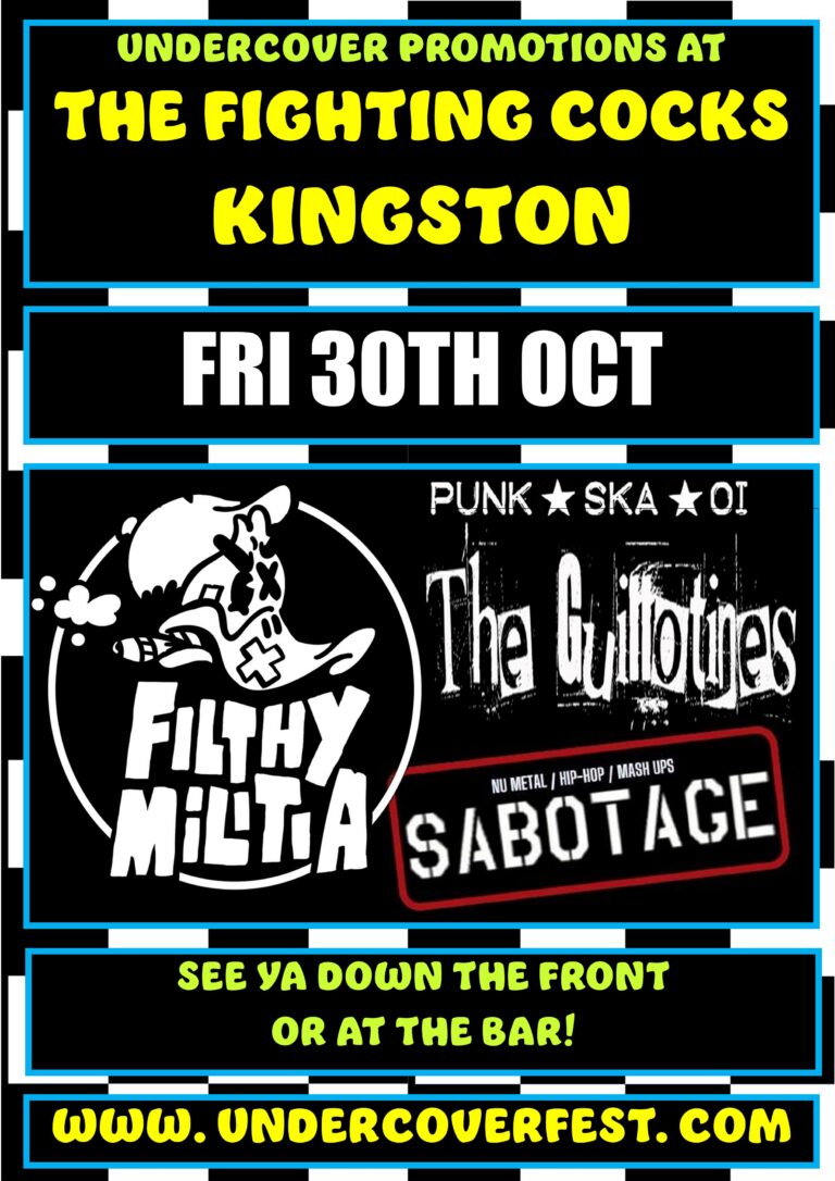 Undercover goes Ska Punk Alt and much more in Kingston with …