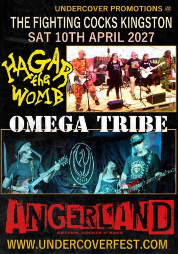 HAGAR THE WOMB / OMEGA TRIBE and ANGERLAND Go “Undercover”
